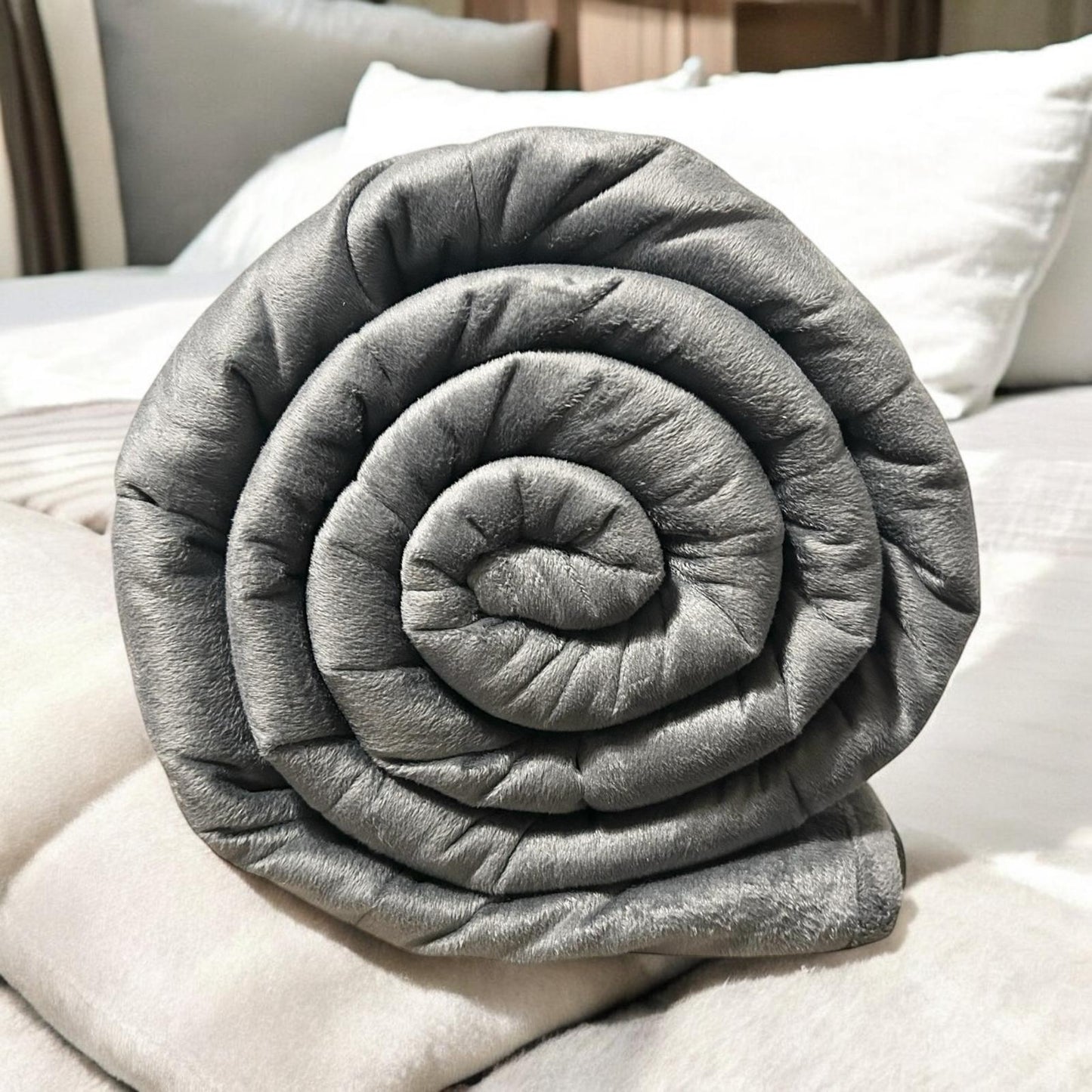 Minky Weighted blanket - Chicago Grey