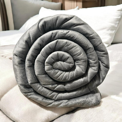 Minky Weighted blanket - Chicago Grey