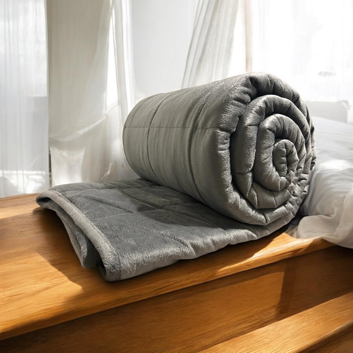 Minky Weighted blanket - Chicago Grey