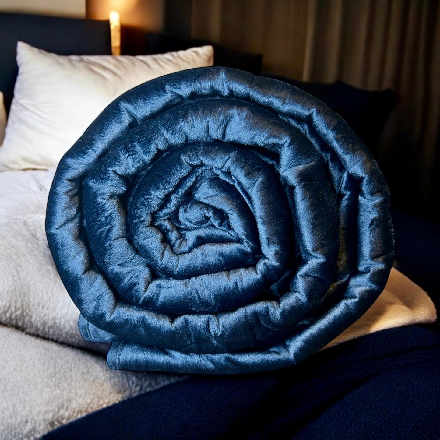 Minky Weighted Blanket - Midnight Blue